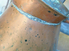 Load image into Gallery viewer, 19TH Century Gorgeous Antique French Copper Watering Can / Rustic Garden