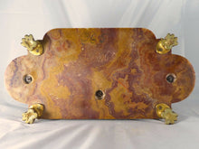 Load image into Gallery viewer, ANCIEN ENCRIER BRONZE & MARBRE XIXè ANGELOT / ANTIQUE INKWELL DESK 19th CHERUB