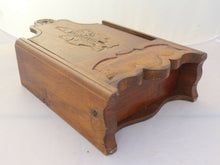 Load image into Gallery viewer, Antique French Provencal "Fariniere" / Flour Box Late 19TH Fishing Theme Walnut