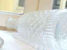 Load image into Gallery viewer, 14" Large XL Antique Blown & Cut Glass Carafe Decanter / 19TH