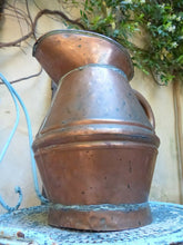 Load image into Gallery viewer, 19TH Century Gorgeous Antique French Copper Watering Can / Rustic Garden