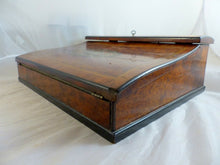 Load image into Gallery viewer, Antique French Napoleon III Marquetry Inlay 13" Ecritoire Writer's Box Boulle