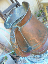 Load image into Gallery viewer, 19TH Century Gorgeous Antique French Copper Watering Can / Rustic Garden
