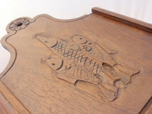 Load image into Gallery viewer, Antique French Provencal "Fariniere" / Flour Box Late 19TH Fishing Theme Walnut