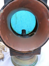 Load image into Gallery viewer, 19TH Antique XL Large Train locomotive Copper oil front Lamp Lantern headlight