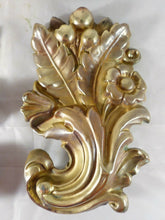 Load image into Gallery viewer, SERIE 4 ORNEMENTS XIXème LAITON Doré - LARGE SET OF 4 ORNAMENT XIXth / 19x11 cm