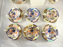 Load image into Gallery viewer, Superbe Service à café 19ème Porcelaine Bleu Cobalt 6 Pers. Bayeux La Valentine