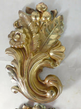 Load image into Gallery viewer, SERIE 4 ORNEMENTS XIXème LAITON Doré - LARGE SET OF 4 ORNAMENT XIXth / 19x11 cm