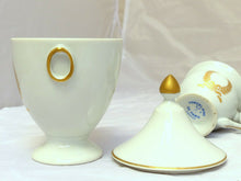 Load image into Gallery viewer, Superbe ancien Tête à tête Porcelaine de Paris Décor Empire doré Service à Café
