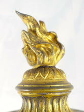 Load image into Gallery viewer, Ancienne Paire de Cassolettes XIXè Style LOUIS XVI Marbre et Bronze Doré 32cm