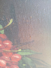 Load image into Gallery viewer, Superbe paire ancien tableau peinture nature morte fruit 1900 déco charme signé
