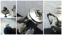 Load image into Gallery viewer, CHRISTOFLE MARLY Coffee & Tea Service Creamer Sugar Bowl 4 pieces Nice Condition