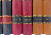 Load image into Gallery viewer, 1930'S Antique French Faux Books Leather Wood Decoration Fake - #2