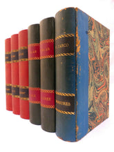 Load image into Gallery viewer, 1930'S Antique French Faux Books Leather Wood Decoration Fake - #4