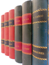 Load image into Gallery viewer, 1930'S Antique French Faux Books Leather Wood Decoration Fake - #4