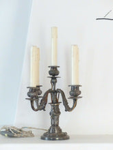 Load image into Gallery viewer, Gorgeous 19th Antique Candelabra Silverplated Bronze Louis XVI style - 5 lights