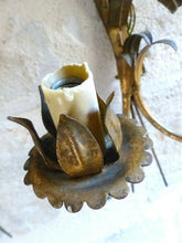 Load image into Gallery viewer, Gorgeous Gilded Brass Wall Light Sconce 70's Regency Mid Century HANS KOGL style