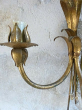 Load image into Gallery viewer, Gorgeous Gilded Brass Wall Light Sconce 70's Regency Mid Century HANS KOGL style