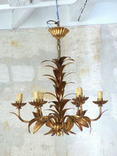 Load image into Gallery viewer, HANS KOGL Style Leaf Ceiling Light 70's Hollywood Regency Mid Century Chandelier