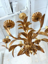 Load image into Gallery viewer, HANS KOGL Style Leaf Ceiling Light 70's Hollywood Regency Mid Century Chandelier