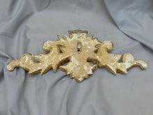 Load image into Gallery viewer, 19TH Antique French Louis XV Gilded Wood Pediment Hardware Furniture Salvage 17"