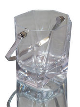 Load image into Gallery viewer, CRISTAL de FRANCE Gorgeous vintage Ice Bucket Molded Crystal Handle 1970