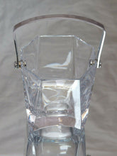 Load image into Gallery viewer, CRISTAL de FRANCE Gorgeous vintage Ice Bucket Molded Crystal Handle 1970