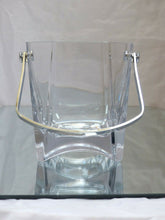 Load image into Gallery viewer, CRISTAL de FRANCE Gorgeous vintage Ice Bucket Molded Crystal Handle 1970
