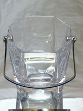 Load image into Gallery viewer, CRISTAL de FRANCE Gorgeous vintage Ice Bucket Molded Crystal Handle 1970