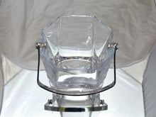 Load image into Gallery viewer, CRISTAL de FRANCE Gorgeous vintage Ice Bucket Molded Crystal Handle 1970
