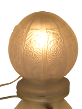 Load image into Gallery viewer, Gorgeous vintage French ART DECO Lamp or Ceiling- Molded Glass Ball