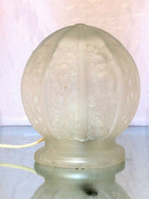 Load image into Gallery viewer, Gorgeous vintage French ART DECO Lamp or Ceiling- Molded Glass Ball