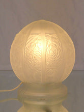 Load image into Gallery viewer, Gorgeous vintage French ART DECO Lamp or Ceiling- Molded Glass Ball