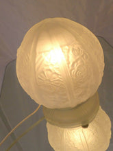 Load image into Gallery viewer, Gorgeous vintage French ART DECO Lamp or Ceiling- Molded Glass Ball