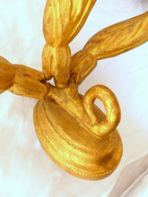 Load image into Gallery viewer, Gorgeous Italian PAIR Antique Gilded Gilded Wood Triple Wall light Sconce 1900