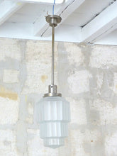Load image into Gallery viewer, Gorgeous Antique French ART DECO Ceiling Suspension Chandelier 1930 Skyscraper