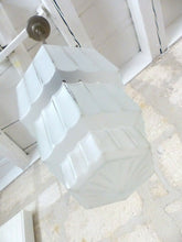 Load image into Gallery viewer, Gorgeous Antique French ART DECO Ceiling Suspension Chandelier 1930 Skyscraper