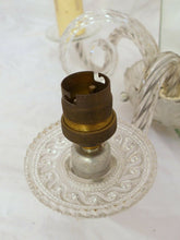 Load image into Gallery viewer, Antique Pair Italian Sconces Wall Light Murano Mirror 1930 Venitian Blown Glass