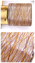 Load image into Gallery viewer, SCIOLARI 70's Gorgeous Vintage PAIR Wall Light sconce Gilded Metal Glass MURANO