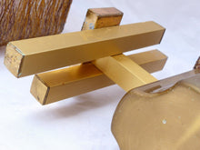 Load image into Gallery viewer, SCIOLARI 70's Gorgeous Vintage PAIR Wall Light sconce Gilded Metal Glass MURANO