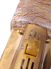 Load image into Gallery viewer, SCIOLARI 70's Gorgeous Vintage PAIR Wall Light sconce Gilded Metal Glass MURANO