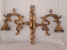 Load image into Gallery viewer, XL Large Antique PAIR French Gilt Bronze Rococo 19TH Wall Light Sconce Louis XV