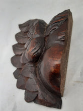 Load image into Gallery viewer, 17TH Antique PAIR French Carved Cherub Angel Head Walnut Wood Ornament Wings #2
