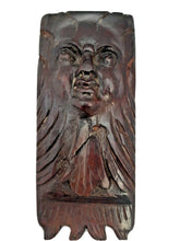 Load image into Gallery viewer, 17TH Antique French Carved Cherub Devil Angel Head Walnut Wood Ornament
