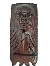 Load image into Gallery viewer, 17TH Antique French Carved Cherub Devil Angel Head Walnut Wood Ornament