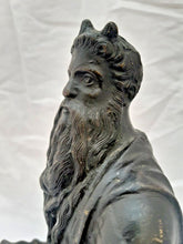 Load image into Gallery viewer, 19TH Antique Decorative Figure of Moses French Bronze Statue After Michelangelo
