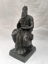 Load image into Gallery viewer, 19TH Antique Decorative Figure of Moses French Bronze Statue After Michelangelo
