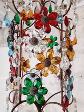 Load image into Gallery viewer, OMG Antique Murano Chandelier Lantern Multicolor Prisms 1930 Italian Ceiling