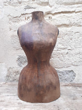 Load image into Gallery viewer, Antique French WASP WAIST Tailor's Dummy Mannequin Dress Form STOCKMAN - 1880