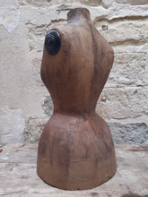 Load image into Gallery viewer, Antique French WASP WAIST Tailor's Dummy Mannequin Dress Form STOCKMAN - 1880